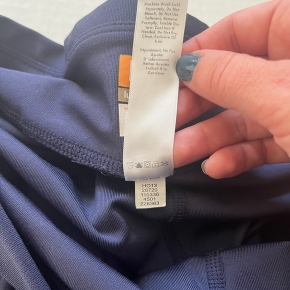 Lucy Tech Athletic Capris Navy Purple Size Medium - Picture 5 of 10